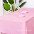 plastic table covers tablecloth party baby pink